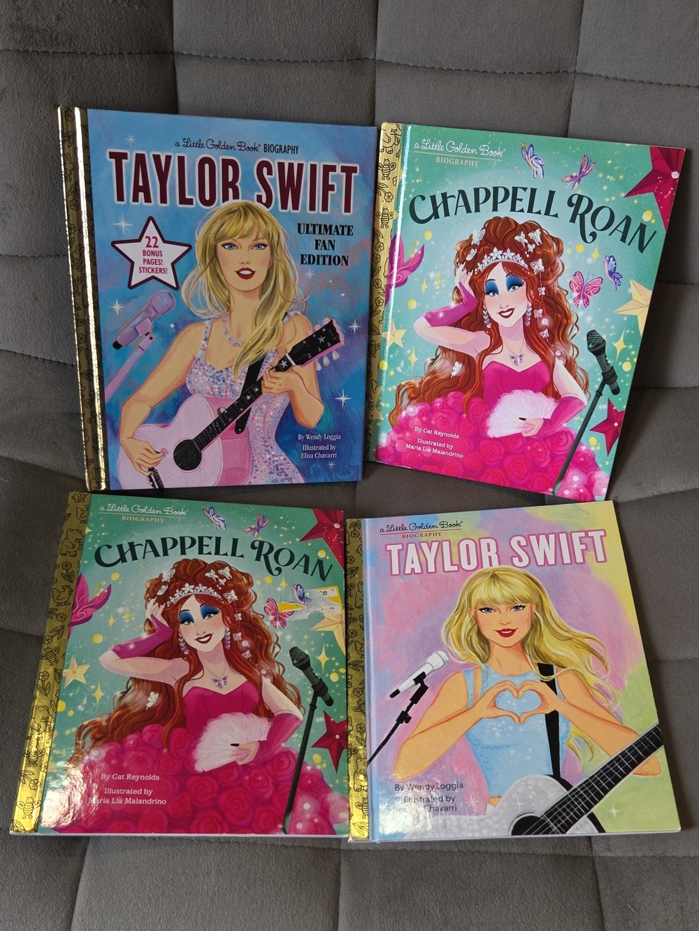 Taylor Swift/ Chappell Roan 4 Set - Pink and Aqua Covers
